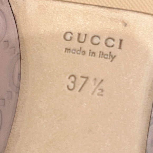 Authentic Gucci Women's Blush Pink Leather Loafers - Picture 8 of 8